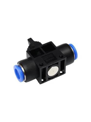 Фитинг для пластиковых трубок 10x10мм с краном ЭВРИКА