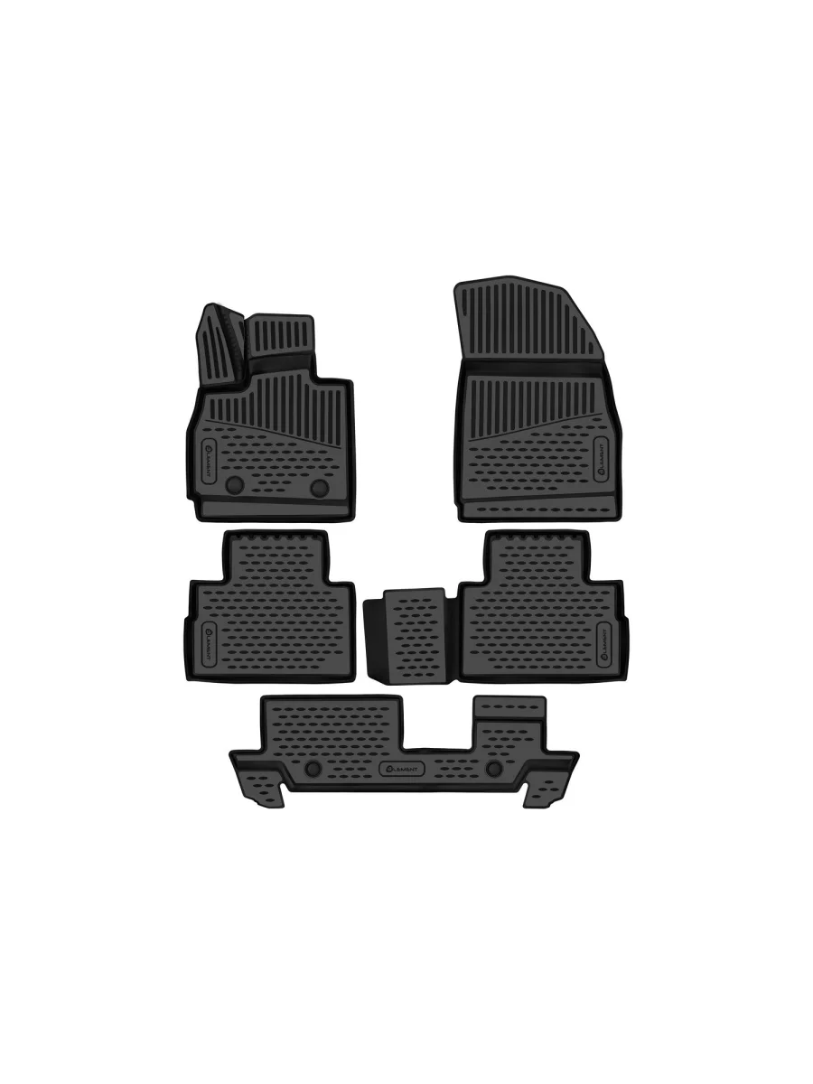 Коврики 3D в салон Element  Chery Tiggo 9 (2023-2024) (черные)  в Керчи Республика Крым