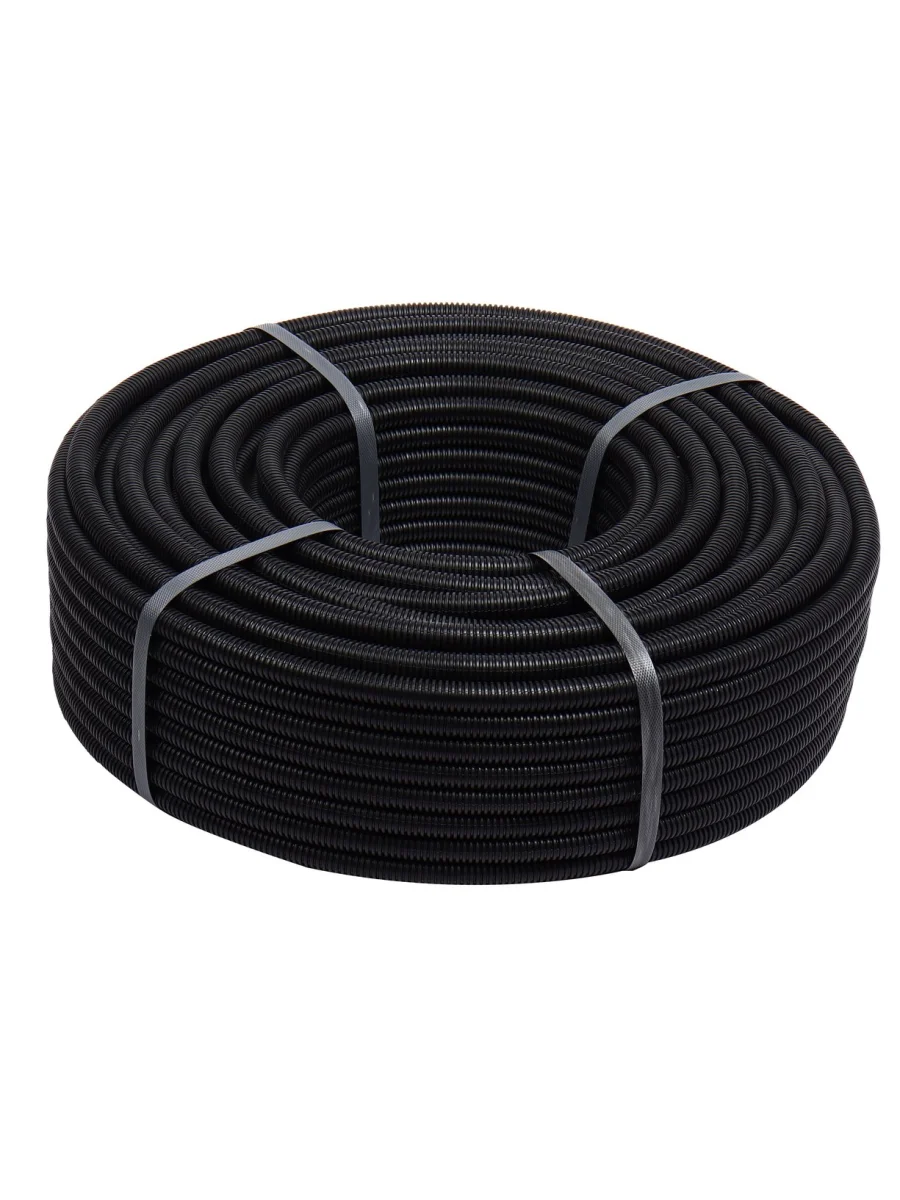 Трубка защитная для электропроводки гофрированная полипропилен d=14.3мм бухта 100м ЭВРИКА  в Керчи Республика Крым