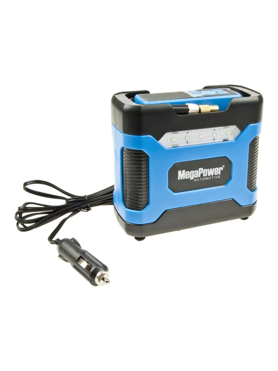 Компрессор автомобильный 20лмин. 10атм. 14А 12V в прикуриватель,LED подсветка MEGAPOWER  в Керчи Республика Крым