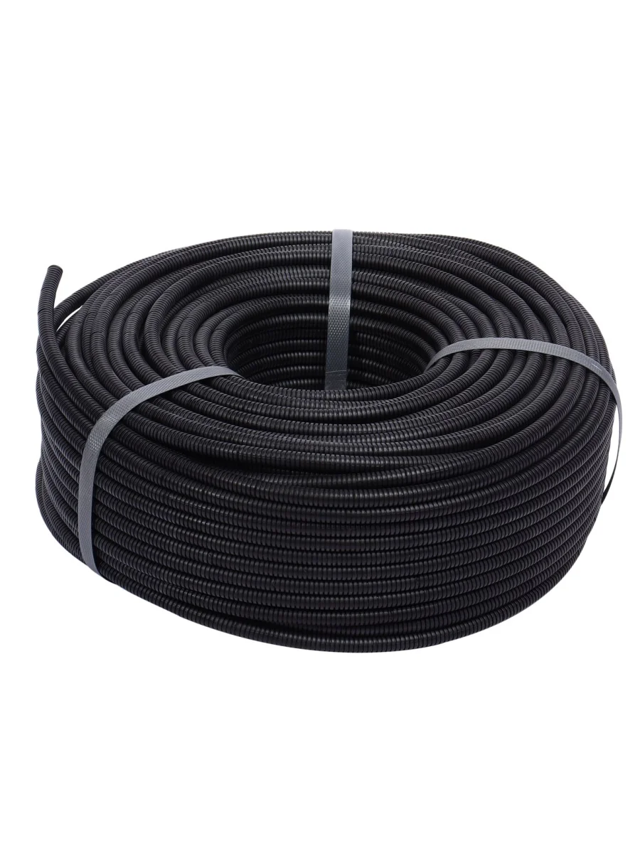 Трубка защитная для электропроводки гофрированная полипропилен d=6.5мм бухта 100м ЭВРИКА  в Керчи Республика Крым