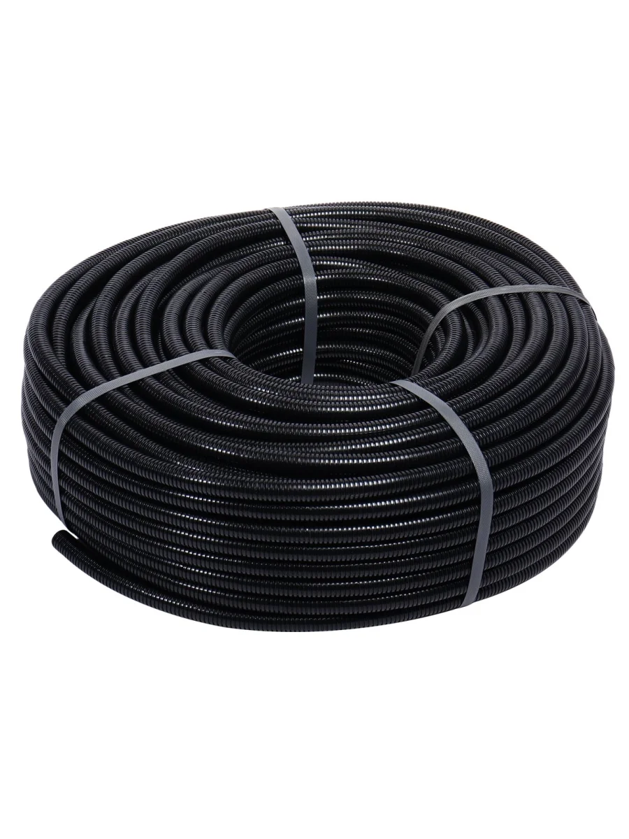 Трубка защитная для электропроводки гофрированная полиамид d=17.0мм бухта 100м ЭВРИКА  в Керчи Республика Крым