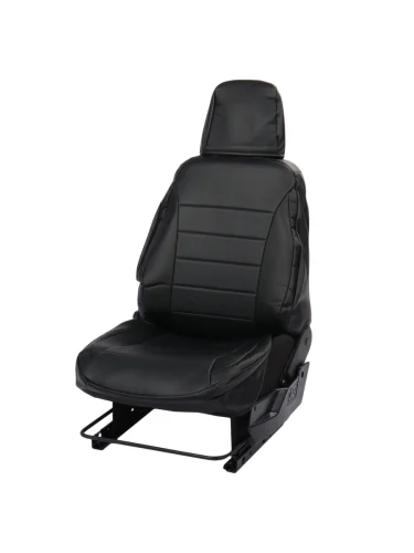 Авточехлы RENAULT Logan (14-) экокожа седан задняя спинка 40x60 черные комплект AVTOLIDER