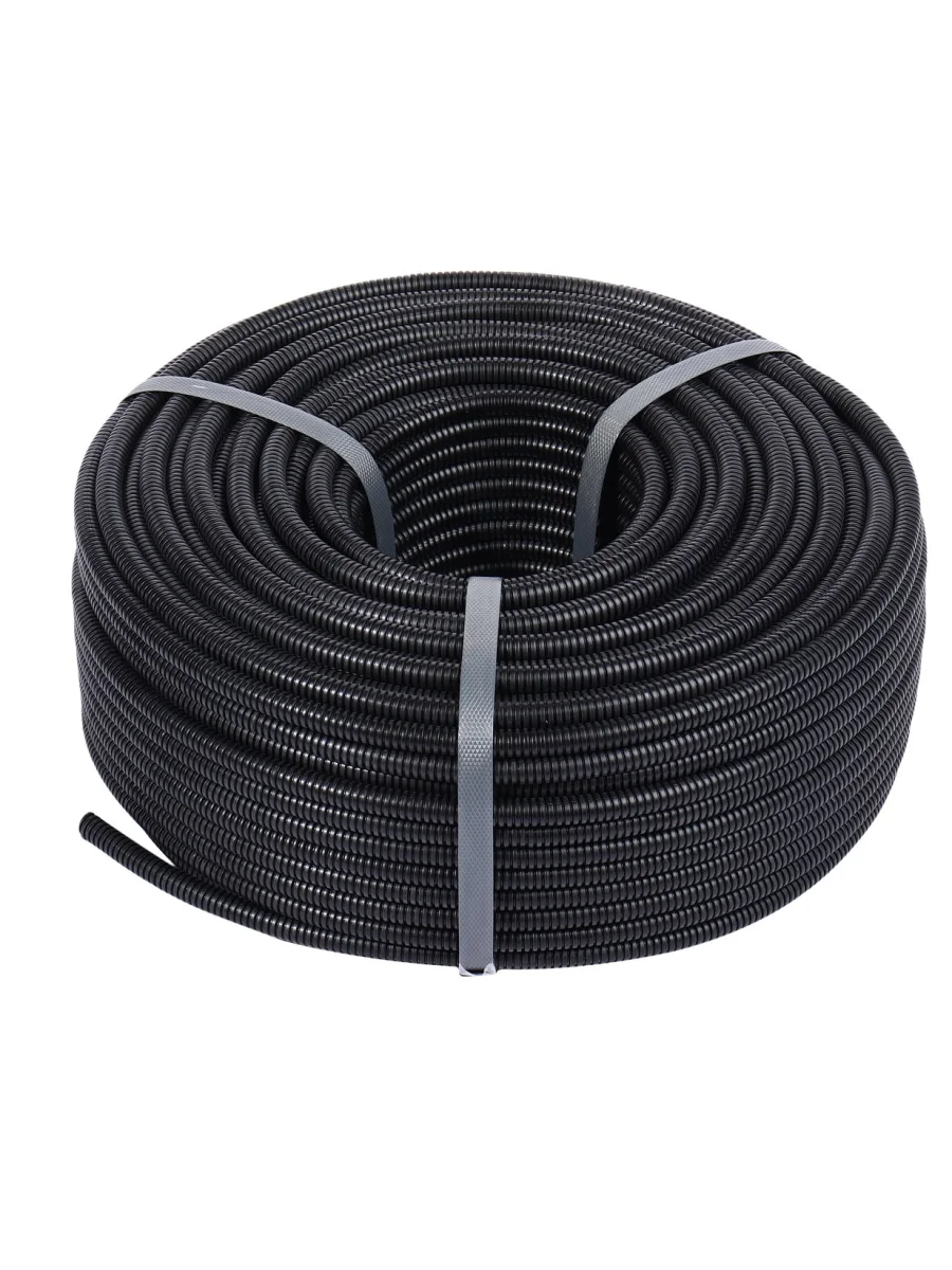 Трубка защитная для электропроводки гофрированная полипропилен d=8.0мм бухта 100м ЭВРИКА  в Керчи Республика Крым