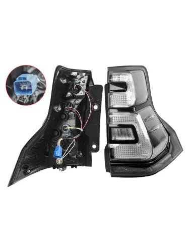 Фонарь задний Toyota Land Cruiser Prado (J150) 17-20 (Справа Чёрный)