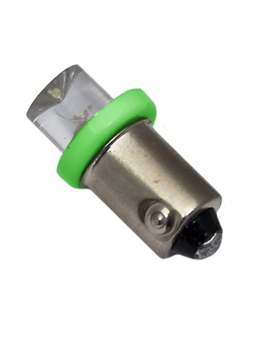 Лампа светодиодная 12V T4W BA9s Cone Green MEGA ELECTRIC  в Керчи Республика Крым