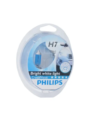 Лампа набор 12V H7 55W + W5WT105 PX26d бокс (2шт.+2шт.) Crystal Vision PHILIPS
