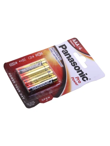 Батарейка AAA LR03 1.5V блистер 4шт. Alkaline Pro Power PANASONIC