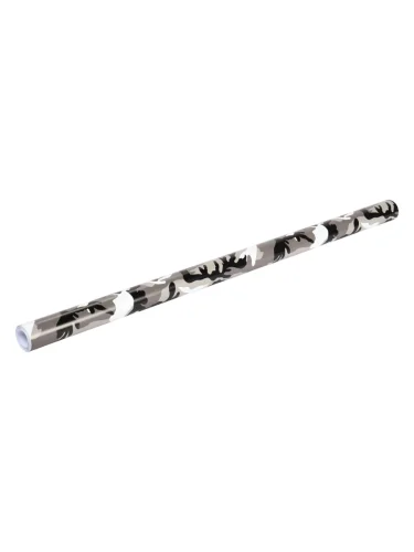 Пленка виниловая черно-белая камуфляж 1.52х9.5м 140мк ролик