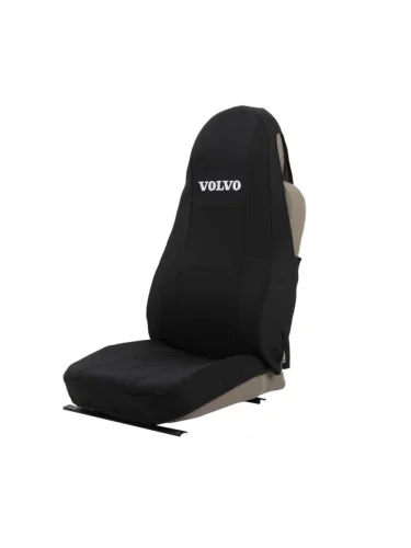 Авточехлы VOLVO FH 12 жаккард с ремнями черные комплект АВТОРЕАЛ