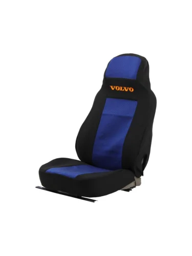 Авточехлы VOLVO FH 13 жаккард без ремней черно-синие комплект АВТОРЕАЛ