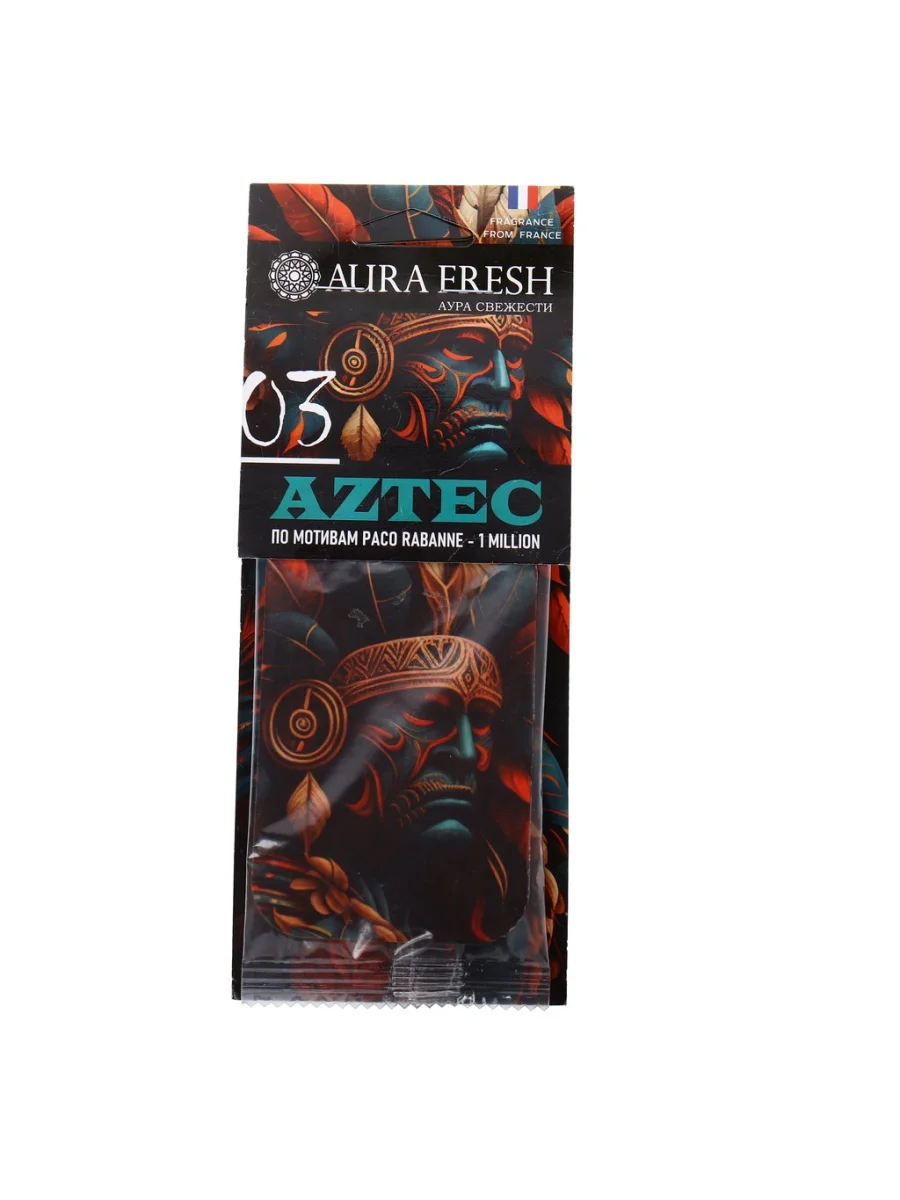 Ароматизатор подвесной пластина №3 (PACO RABANNE-1 MILLION) AZTEC AURA FRESH  в Самаре Самарской области