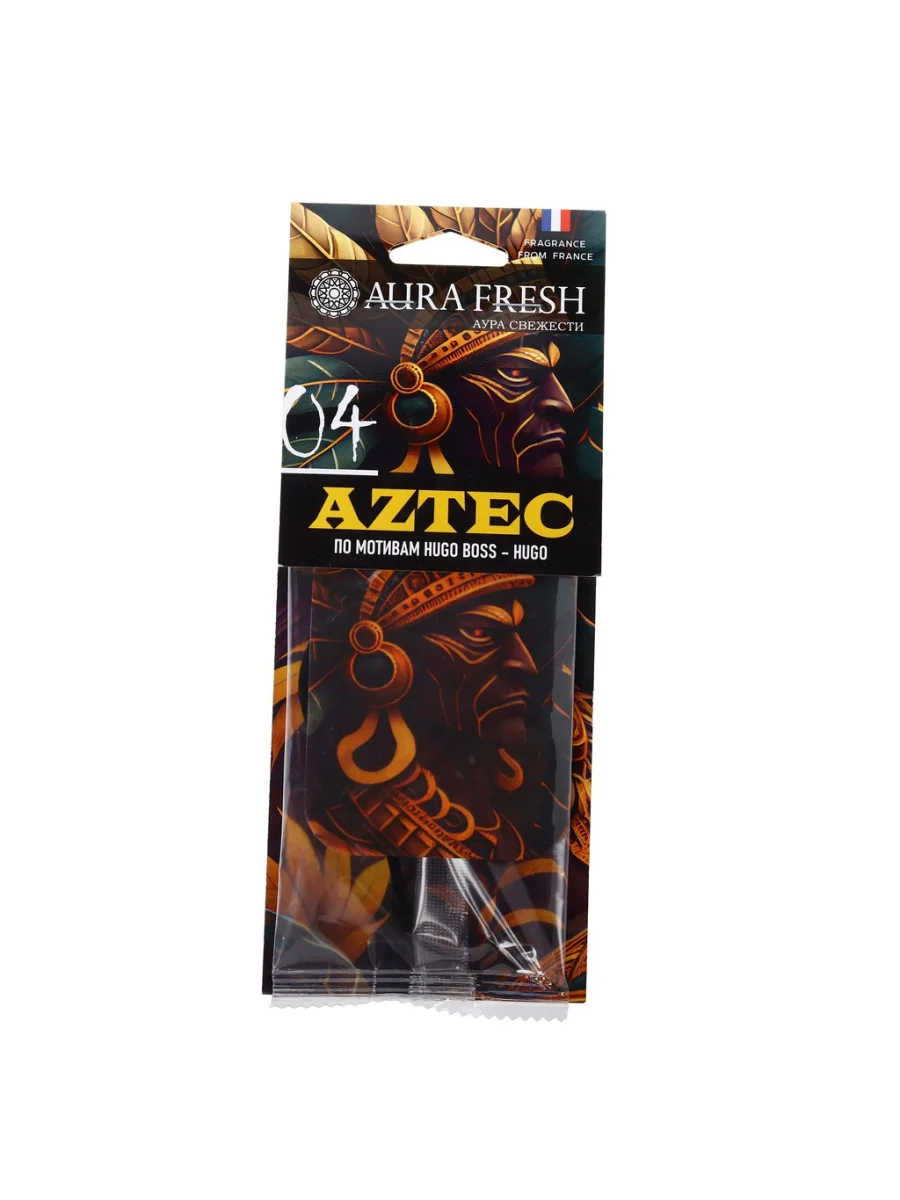 Ароматизатор подвесной пластина №4 (HUGO BOSS) AZTEC AURA FRESH  в Самаре Самарской области