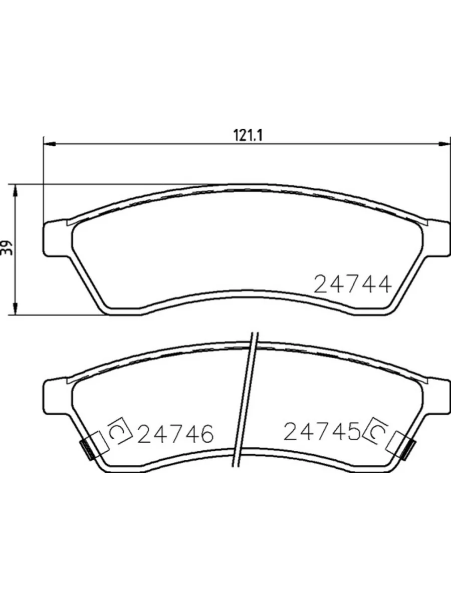 Колодки тормозные CHEVROLET Epica (05-),Evanda (02-),Magnus (99-) задние (4шт.) MINTEX  в Керчи Республика Крым