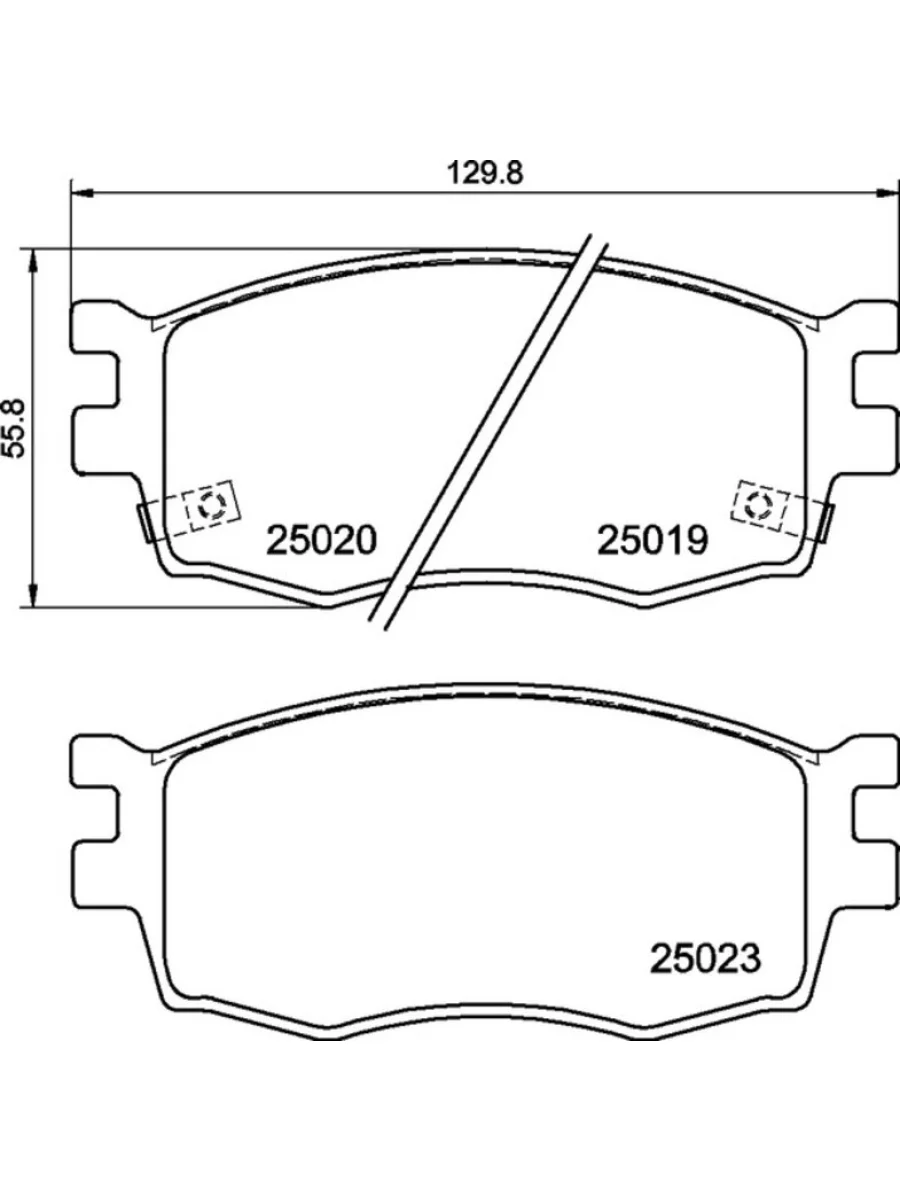 Колодки тормозные KIA Rio (05-) передние (4шт.) MINTEX  в Керчи Республика Крым