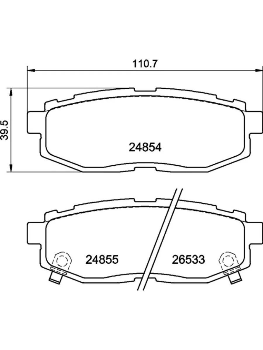 Колодки тормозные SUBARU Impreza,Legacy,Tribeca (10-) задние (4шт.) MINTEX  в Керчи Республика Крым