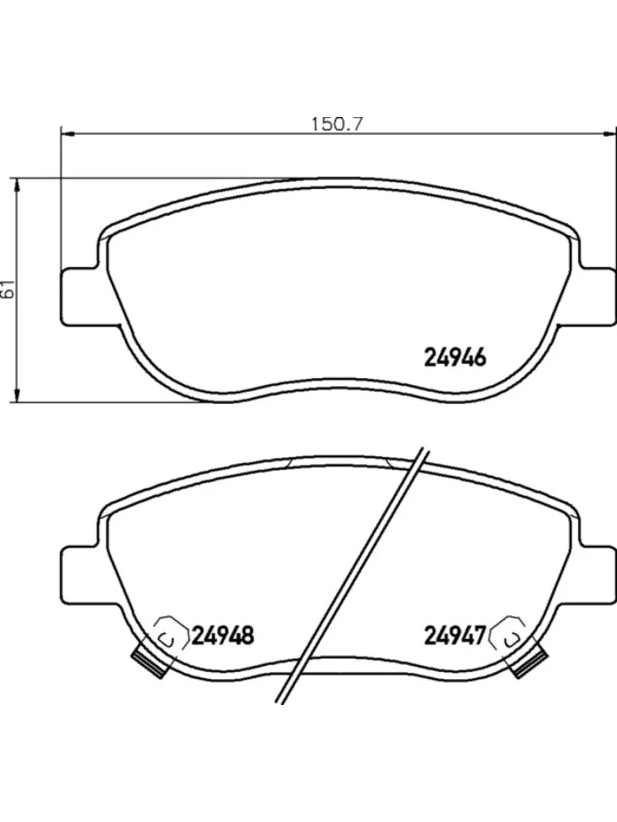Колодки тормозные TOYOTA Avensis (08-) передние (4шт.) MINTEX  в Керчи Республика Крым