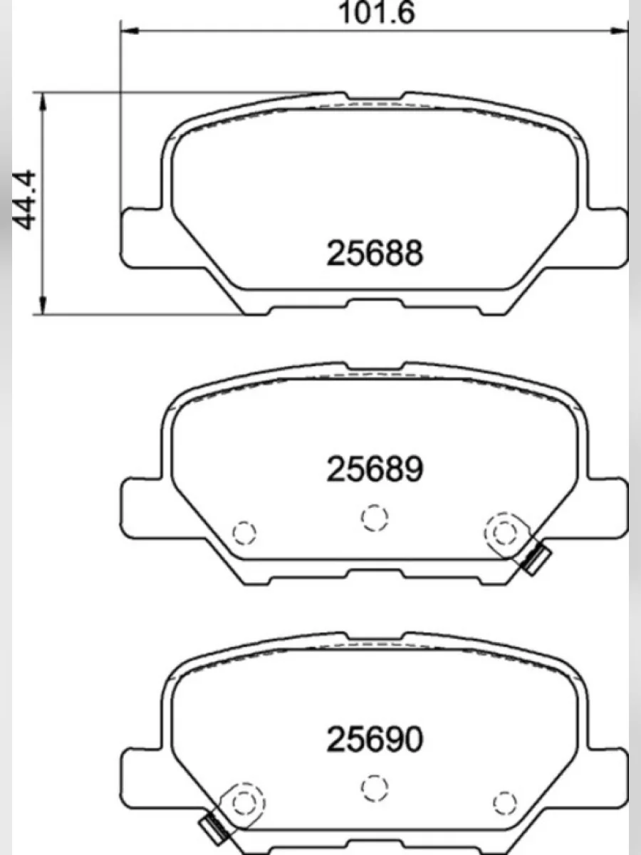 Колодки тормозные MITSUBISHI Outlander (12-) задние (4шт.) MINTEX  в Керчи Республика Крым