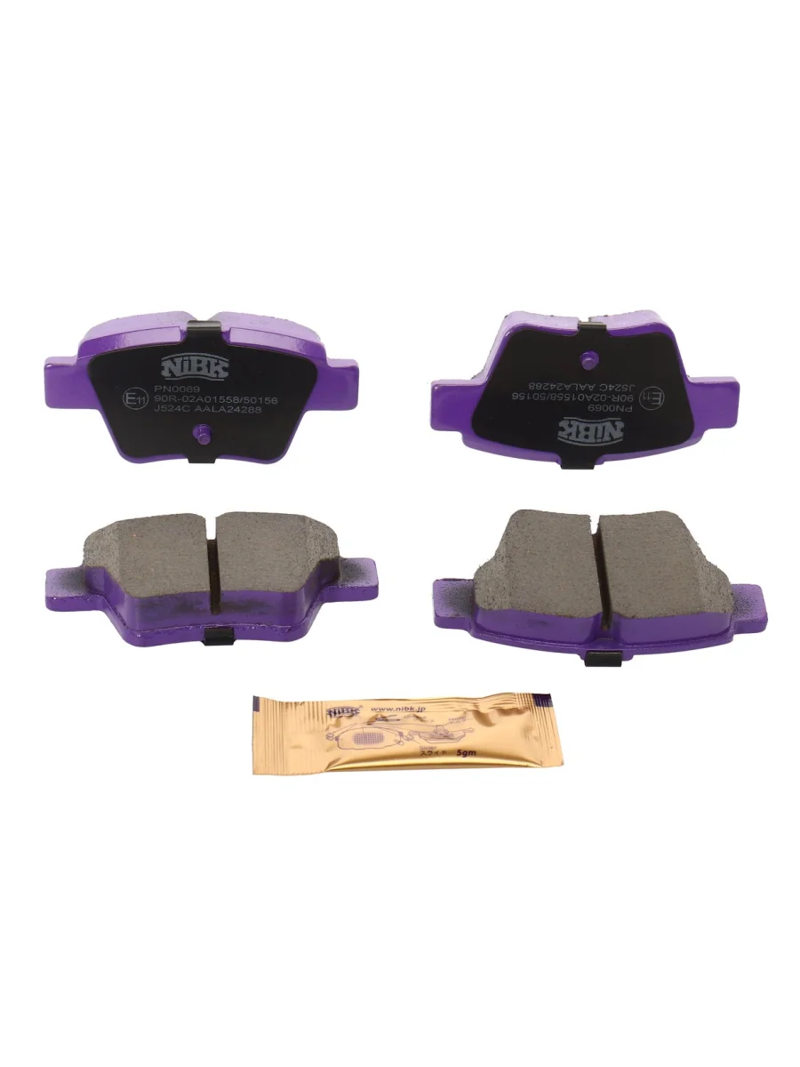 Колодки тормозные PEUGEOT 207 (07-) CITROEN C4 (04-) задние (4шт.) NIBK  в Керчи Республика Крым