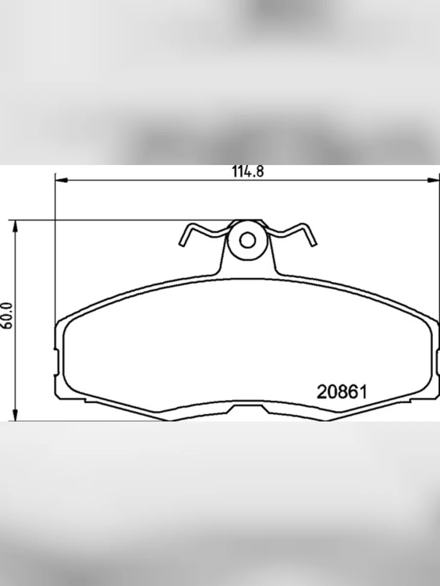 Колодки тормозные SKODA Favorit (92-95) передние (4шт.) MINTEX  в Керчи Республика Крым