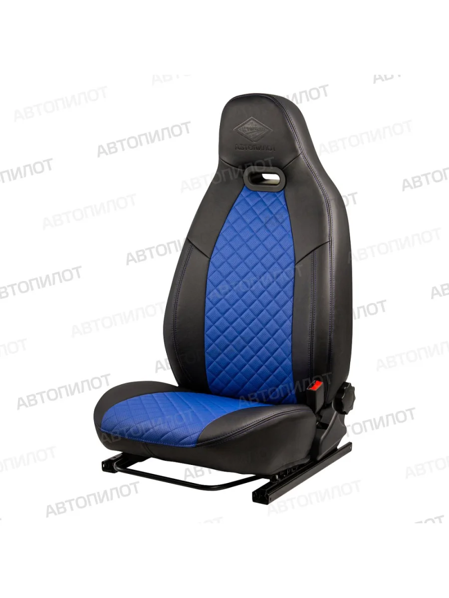 Комплект чехлов сидений (экокожа) Автопилот Литой модуль Haval Jolion рестайлинг (2024-2025) (черный/синий)  в Перми Пермском крае