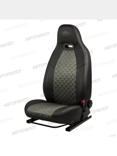 Комплект чехлов сидений (экокожа/алькантара) Автопилот Литой модуль (черный/тёмносерый) Haval Jolion рестайлинг (2024-2025)