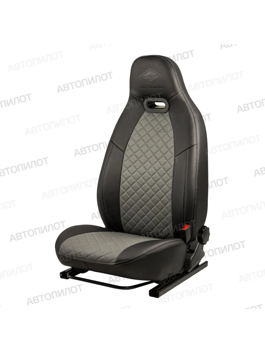 Комплект чехлов сидений (экокожа) Автопилот Литой модуль Haval M6 (2021-2025) (черный/серый)  в Керчи Республика Крым
