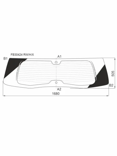 Стекло заднее (Цвет зеленый Обогрев Камера) Infiniti QX80 17-22