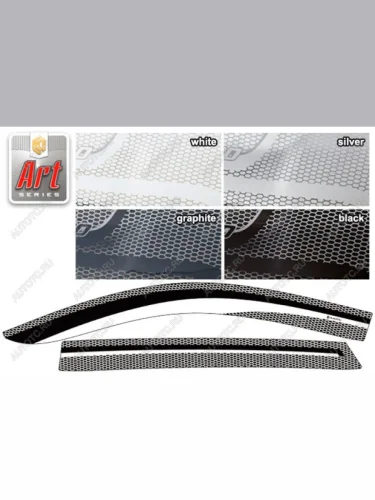 Ветровики дверей Серия Art графит Changan CS55 plus  2022-н.в. 