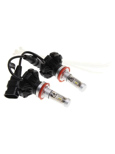 Лампа светодиодная 1224V H11 PGJ19-2 6200K 6 светодиодов блистер (2шт.) MEGAPOWER