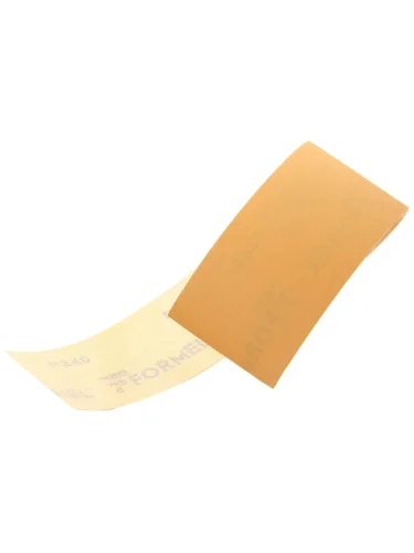 Бумага наждачная №240 полоса на липучке желтая FORMEL