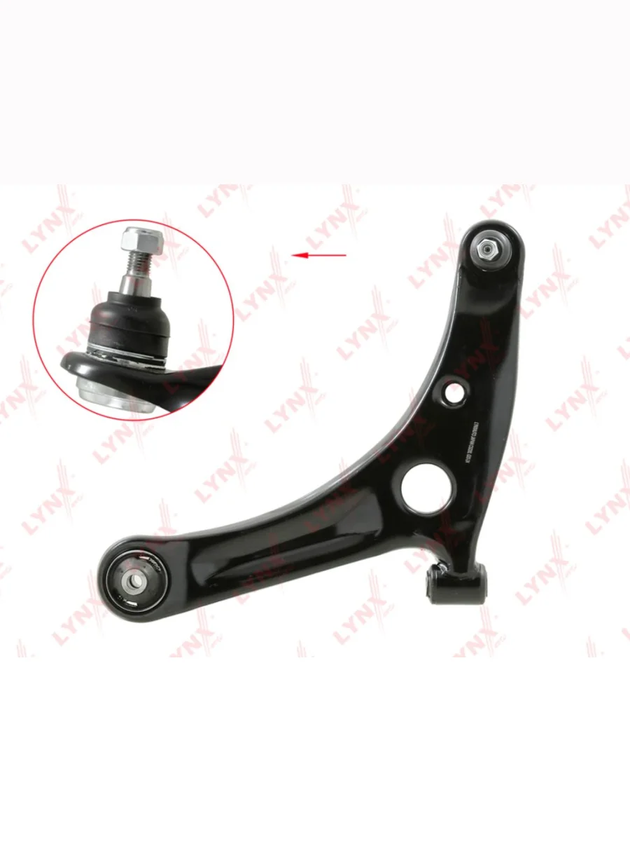 Рычаг подвески MITSUBISHI Colt (04-) передней нижний левый LYNX  в Керчи Республика Крым
