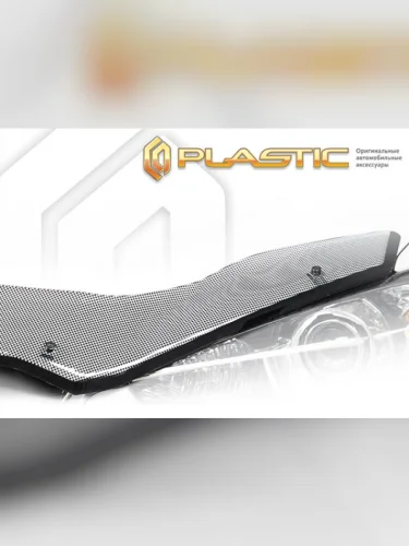 Дефлектор капота (exclusive) CA-Plastic (Шелкография черная) Foton Toano цельнометаллический фургон (2023-2025)