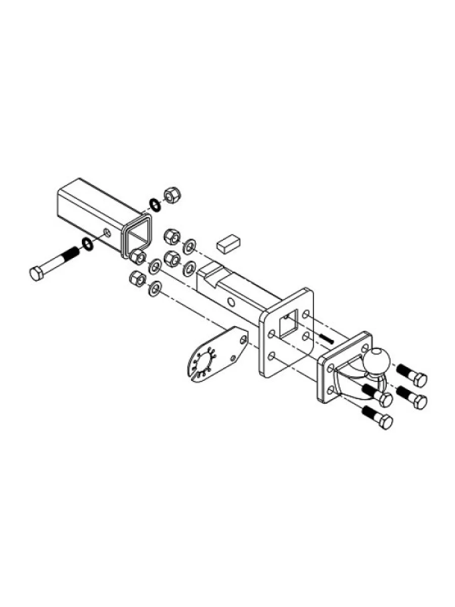 Шар Westfalia Черный 342192600001 Вставка под квадрат (американский тип) 2x2    в Перми Пермском крае