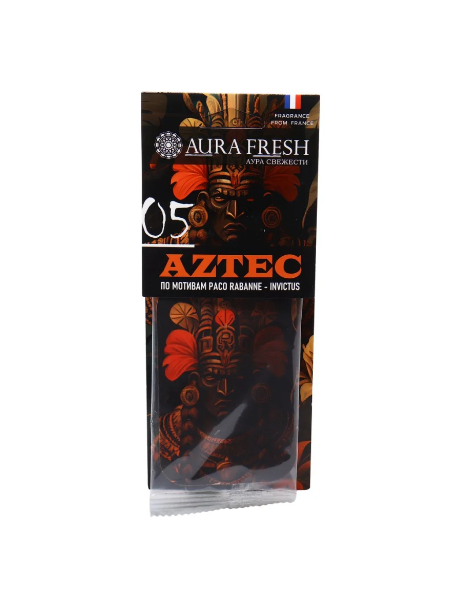 Ароматизатор подвесной пластина №5 (PACO RABANNE-INVICTUS) AZTEC AURA FRESH  в Самаре Самарской области