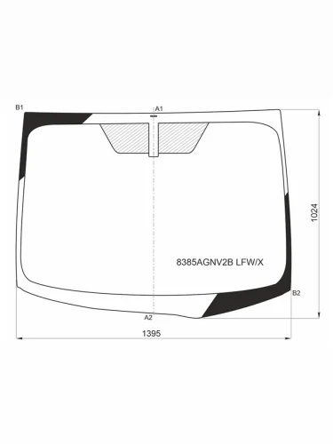 Стекло лобовое (Сборка США) Toyota Prius (ZVW30) 09-16  Prius PHV 12-16