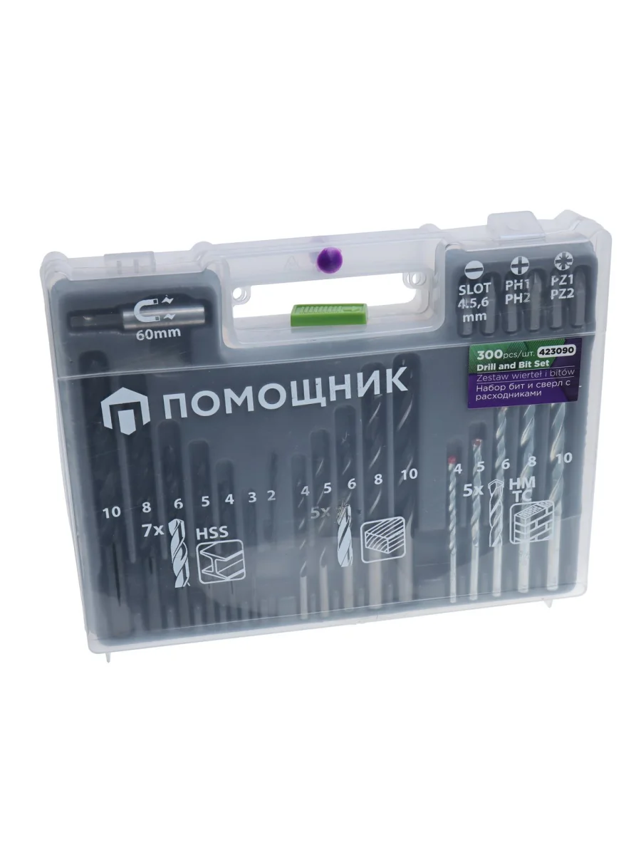 Набор бит и сверл 300 предметов в кейсе ПОМОЩНИК  в Керчи Республика Крым