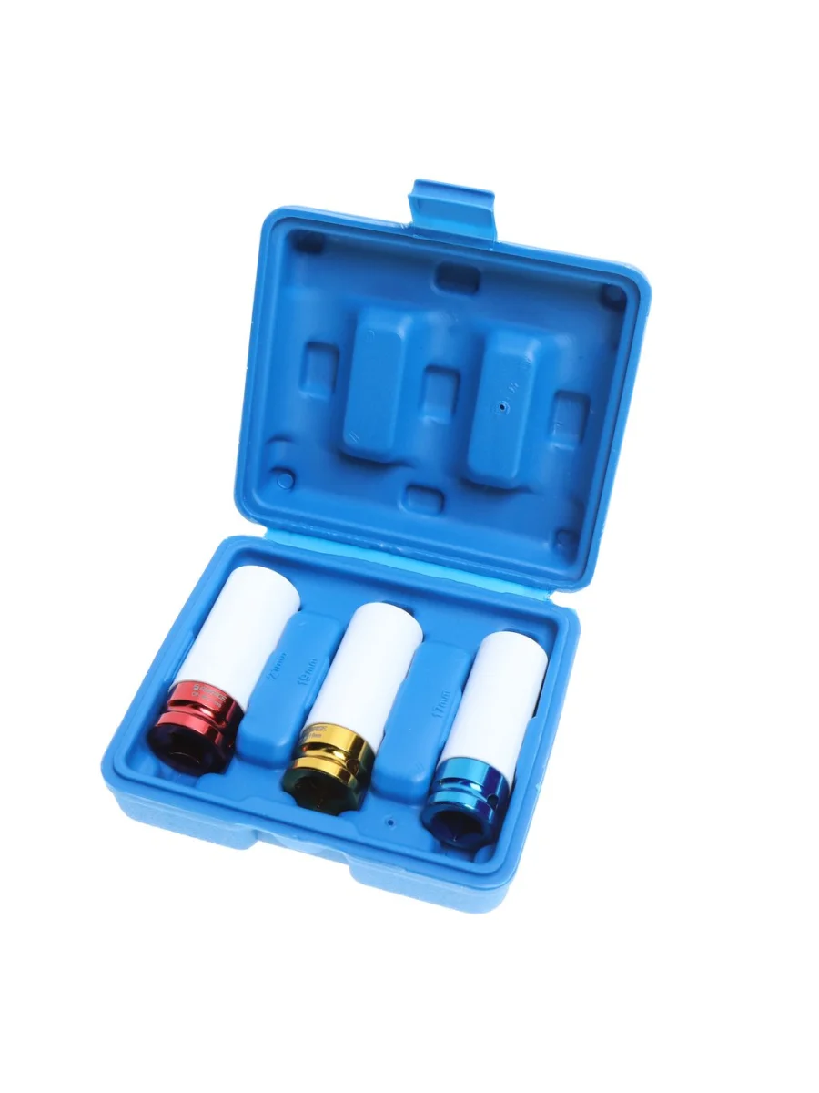 Набор головок для литых дисков 17-21мм ударных защитный кожух 3 предмета в кейсе FORSAGE  в Керчи Республика Крым