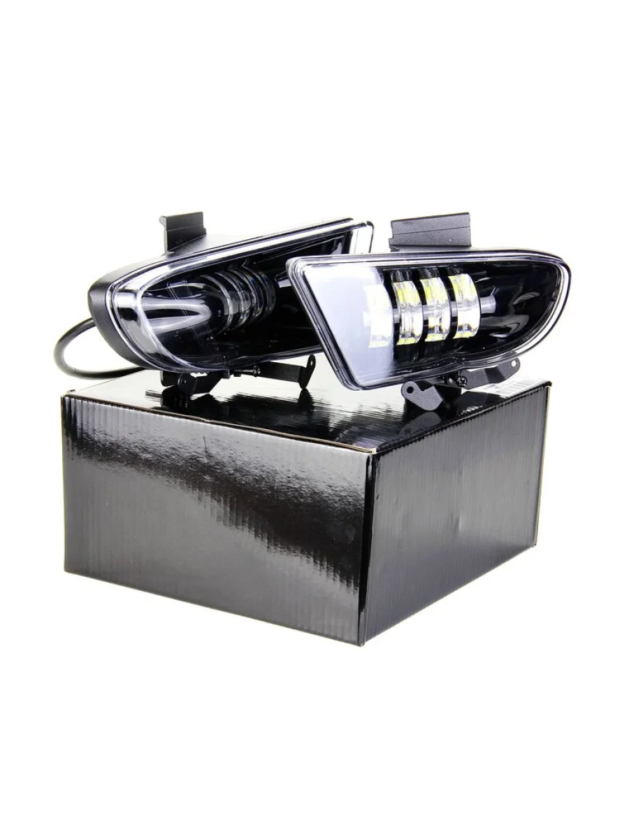 Фара противотуманная HYUNDAI Accent светодиодная 22W 4 линзы (2шт.) ALEON  в Керчи Республика Крым