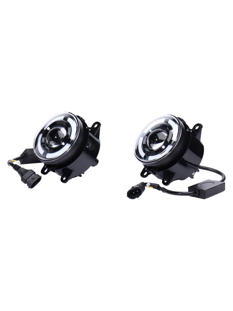 Фара противотуманная RENAULT Logan светодиодная 323W 6000К ДХО 1 линза (2шт.) ALEON  в Керчи Республика Крым