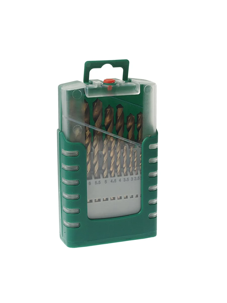 Набор сверл по металлу 1.0-10.0мм HSS (19шт.) в пластиковом футляре ROCKFORCE  в Керчи Республика Крым