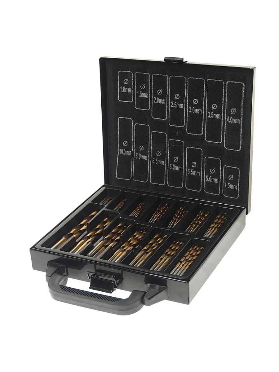 Набор сверл по металлу 1.0-10.0мм HSS (99шт.) в кейсе ROCKFORCE  в Керчи Республика Крым