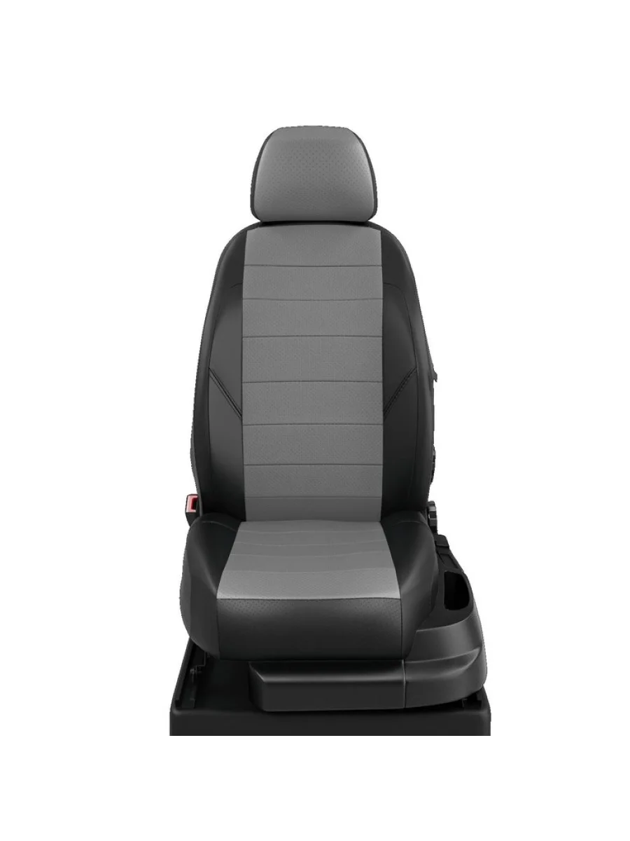 Авточехлы ЛАДА Niva Legend (21-) экокожа 3 места черно-серые AVTOLIDER  в Перми Пермском крае