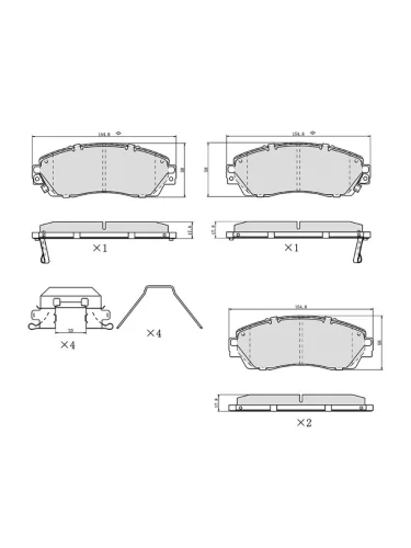 Колодки тормозные (Спереди) Haval Dargo 22-
