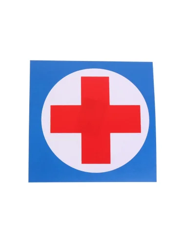 Наклейка-знак виниловая "Медицинский крест"