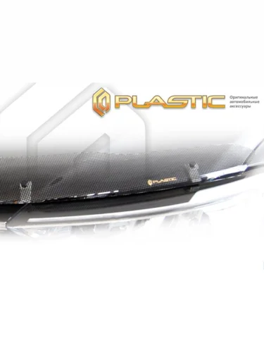 Дефлектор капота CA-Plastic (Шелкография черная) Changan X7 Plus 1 (2024-2025)