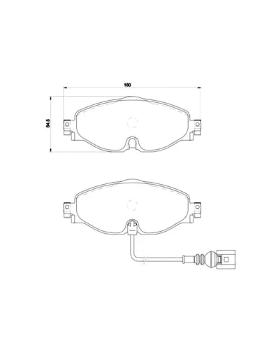 Колодки тормозные (Спереди) Audi A3 12-19  Q3 18-  Skoda Kodiaq 16-22  Octavia 12-20  Volkswagen