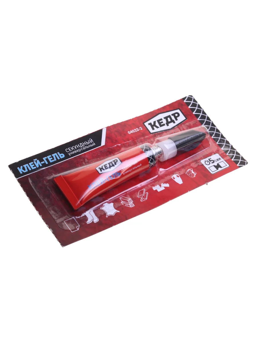 Клей универсальный этилцианакрилатый блистер 3г Гель КЕДР  в Керчи Республика Крым