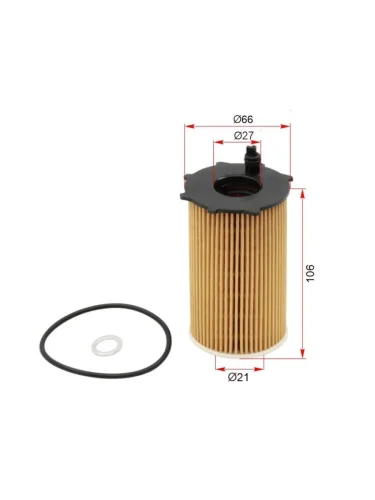 Фильтр масляный HYUNDAI POLISADE 3.5 19-  SANTA FE 3.5 18-