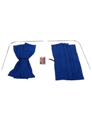 Шторка автомобильная для лобового стекла 150х80см ГАЗель барашек синяя комплект ВИТА ТРАК